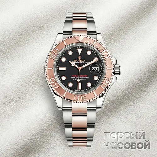 Yachtmaster 40mm Two Tone Black Dial