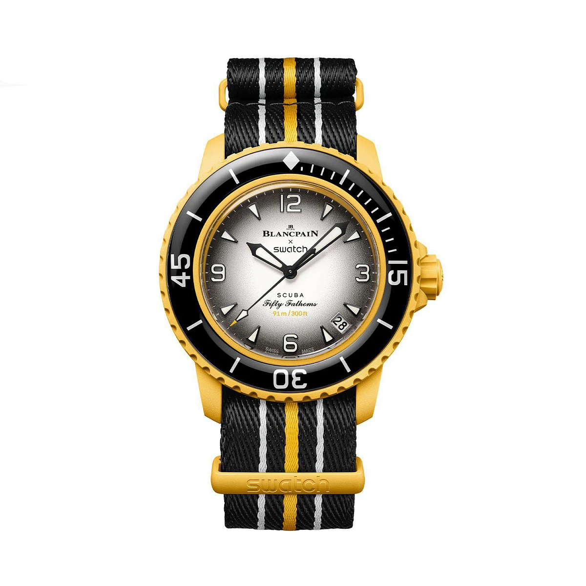 Купить элитные часы Blancpain Swatch Scuba Fifty Fathoms Pacific Ocean SO35P100: в наличии в Москве!