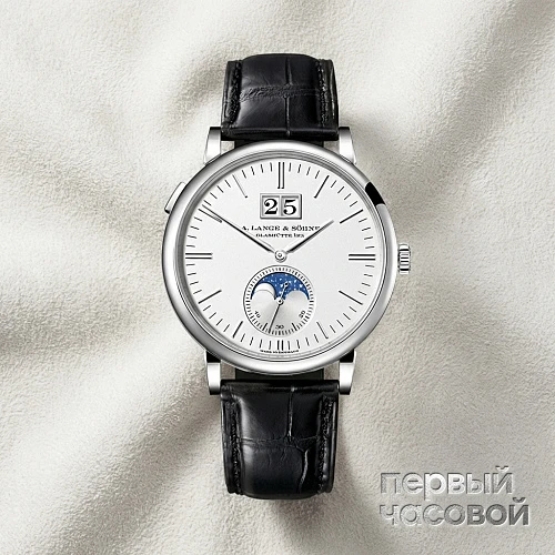 Saxonia Moon Phase White Gold