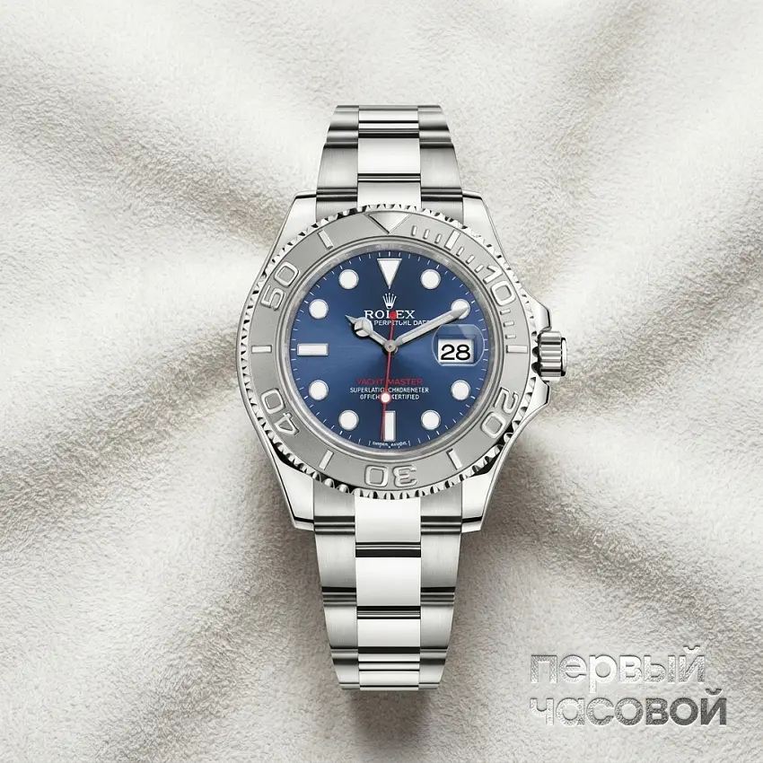 Yacht-Master 40Mm Platinum And Steel Blue Dial