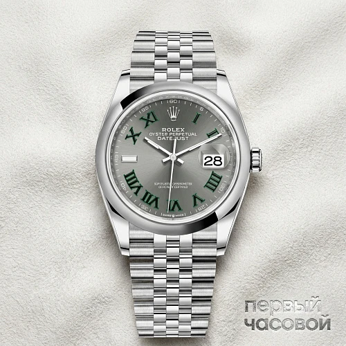 Datejust Oyster Perpetual 36 Mm Wimbledon Dial Jubilee Bracelet