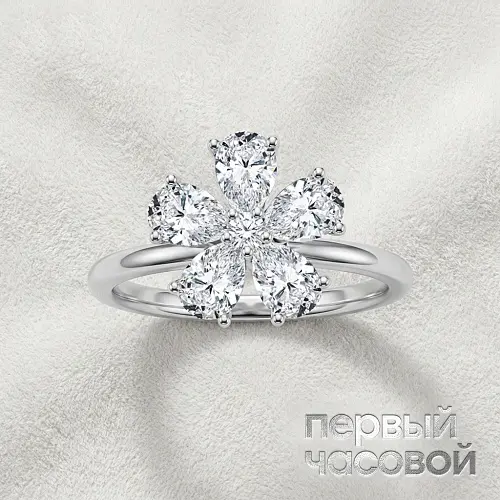 Кольцо с бриллиантами 2,51 ct. H/VVS2