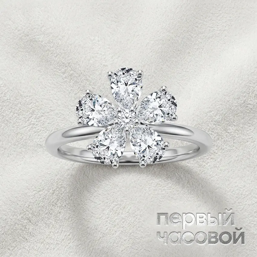 Кольцо с бриллиантами 2,51 ct H/VVS2