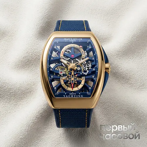 Mens Collection Vanguard Yachting Anchor Skeleton Power Reserve