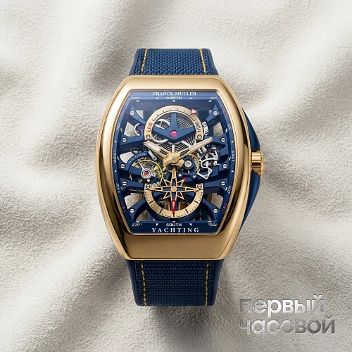 Mens Collection Vanguard Yachting Anchor Skeleton Power Reserve