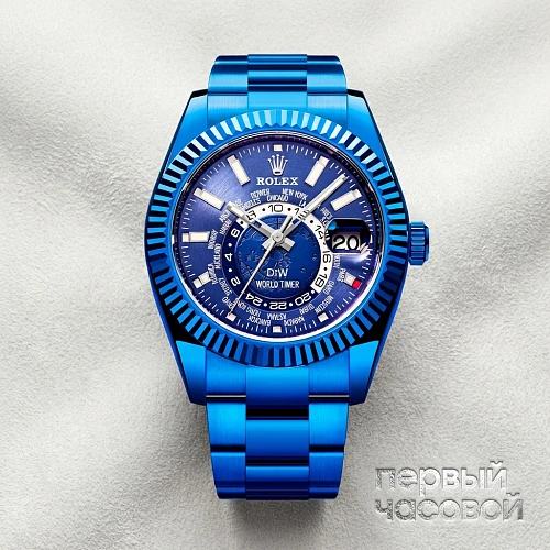 Rolex World Timer Blue Dlc