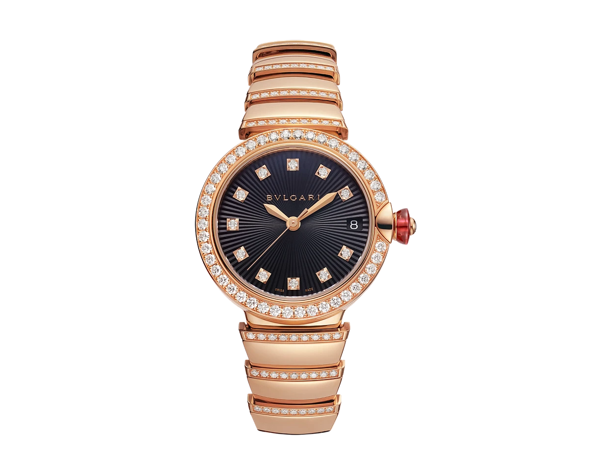 Купить элитные часы Bvlgari Lvcea 33Mm Black Opaline Dial LUP33BGDGD1D/11: в наличии в Москве!