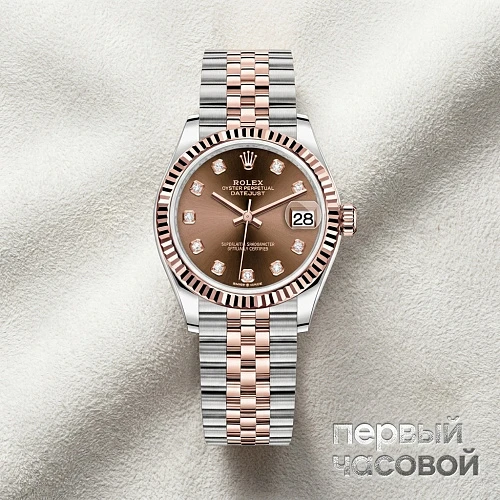 Datejust 31Mm Steel & Rose Gold Chocolate