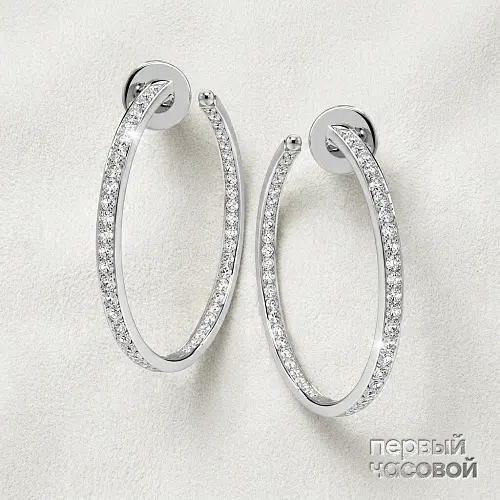 Серьги с бриллиантами 1,50 ct.