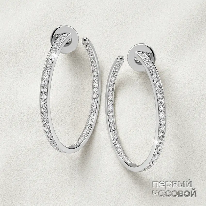 Серьги с бриллиантами 1,50 ct