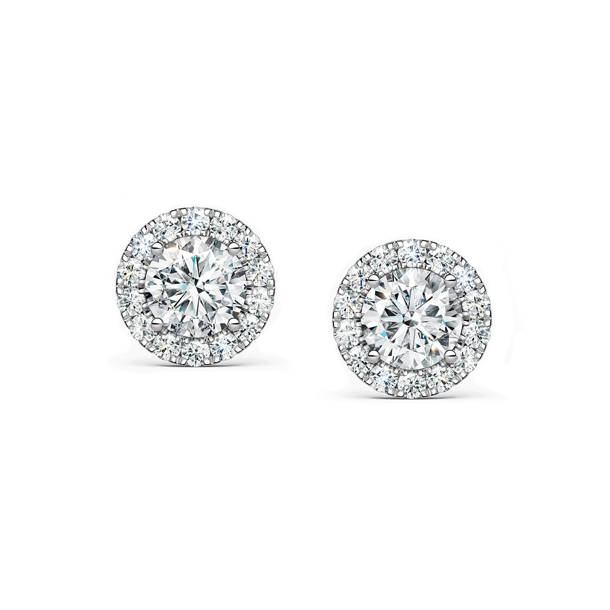 Studio jewelry Серьги с бриллиантами 0,50/0,50 ct. D/VVS1 (3 Excellent)