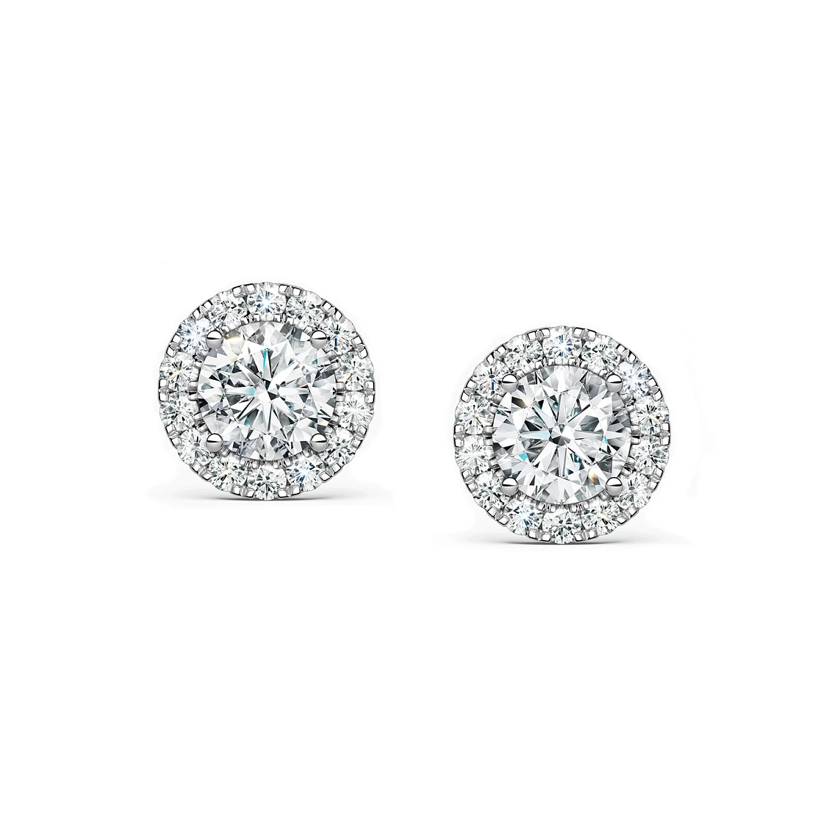 Studio jewelry Серьги с бриллиантами 0,50/0,50 ct. D/VVS1 (3 Excellent)