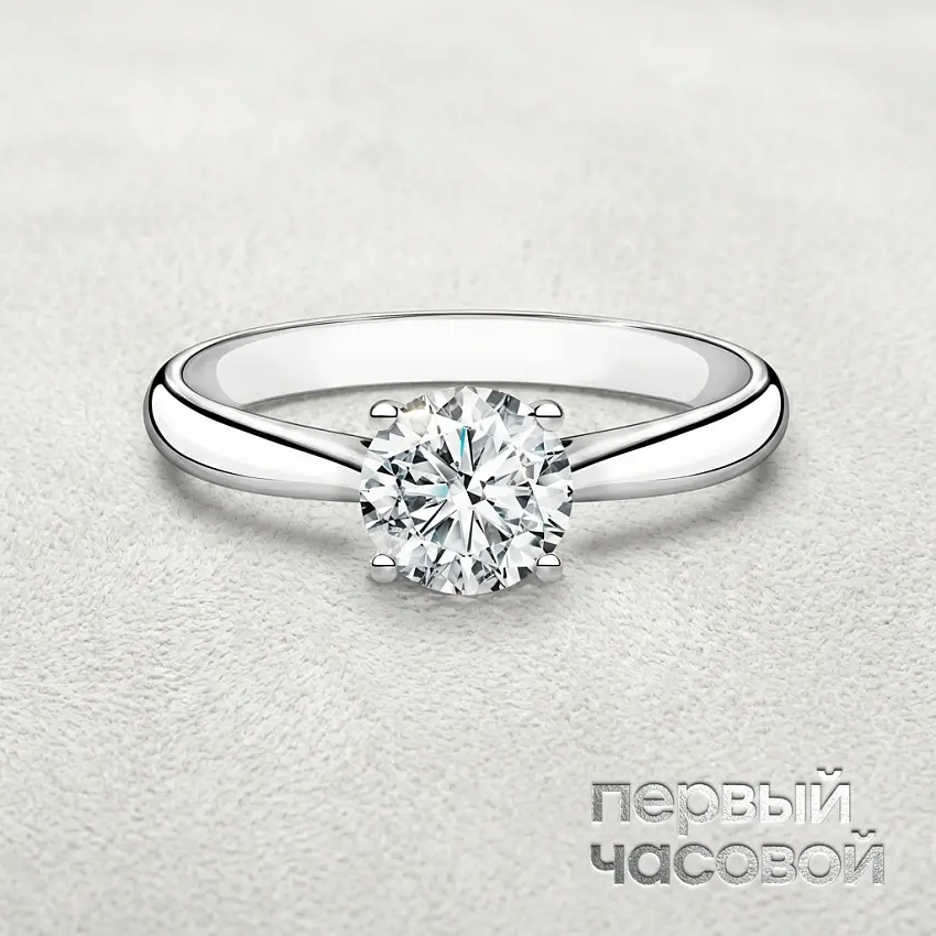 Кольцо 1,02 ct. I/VVS1 (3 Excellent) "Round Diamond"