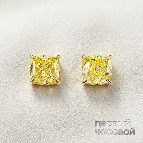 Серьги с бриллиантами 1,51/1,51 ct. W to X Range/VS1