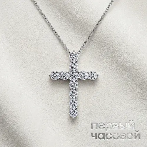 Крест С Бриллиантами 1,27 Ct.