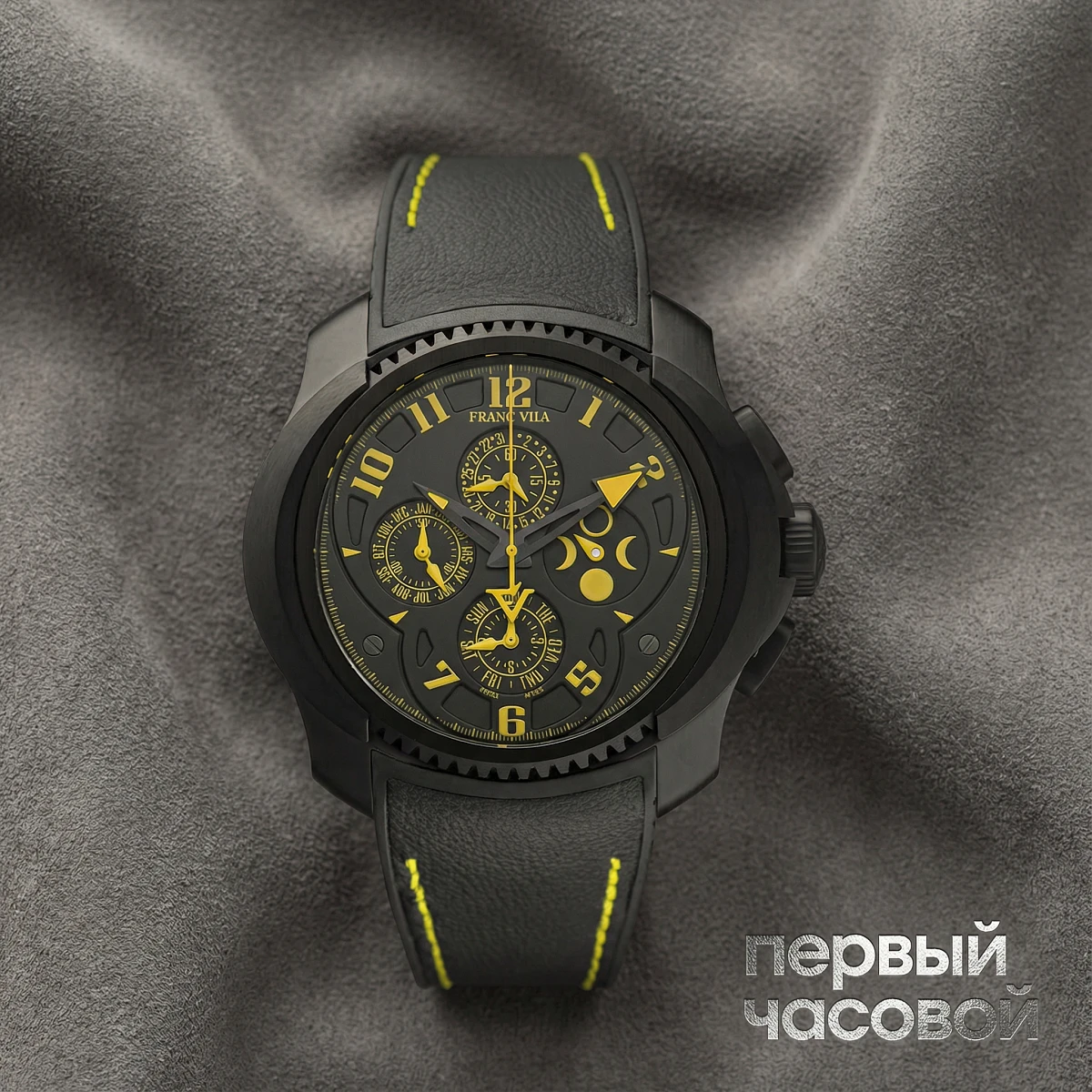 Купить элитные часы Franc Vila Interpido Quantieme Perpetual Cobra 7I.QS-YELLOW.V02: в наличии в Москве!