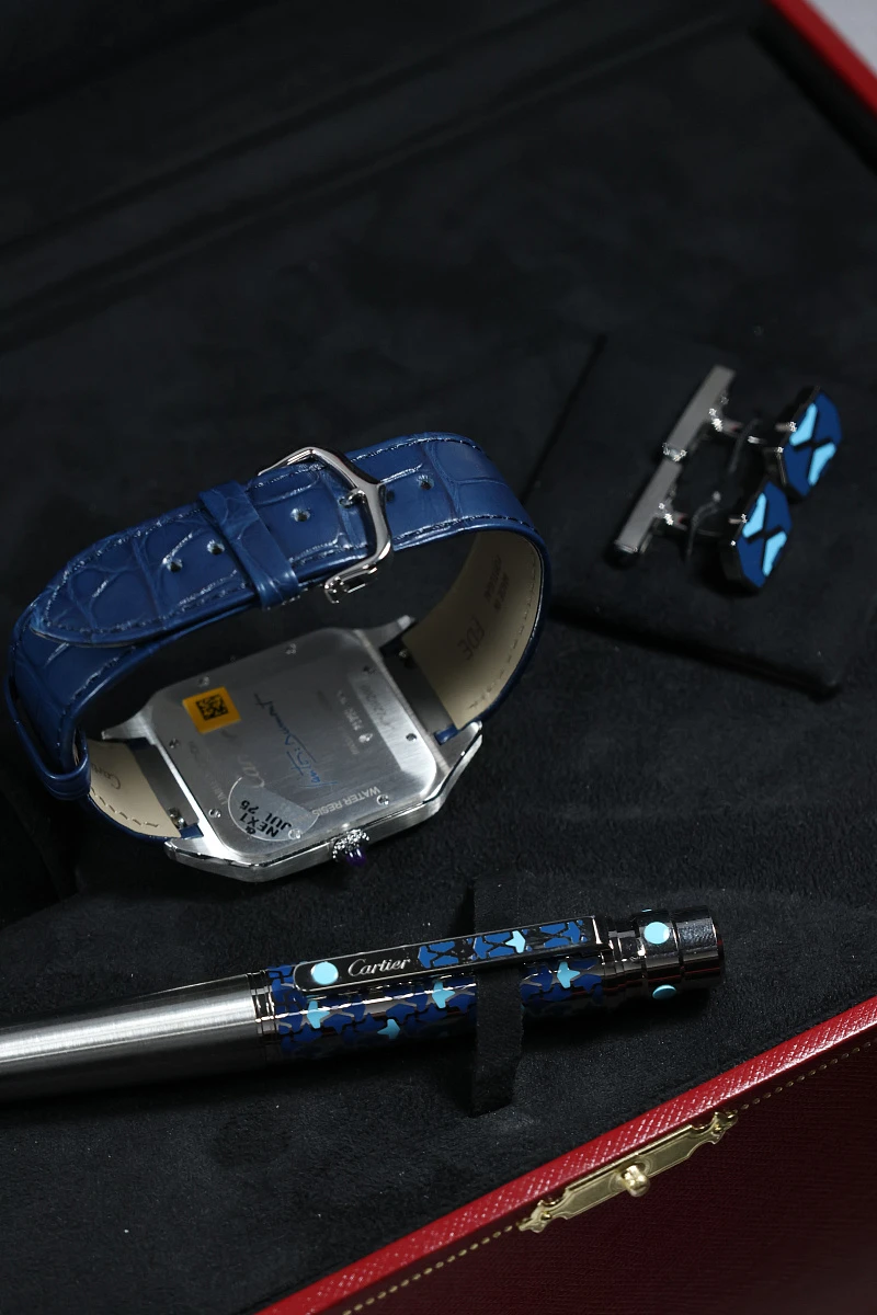 Купить элитные часы Cartier SANTOS-DUMONT LIMITED XL Platinum WGSA0086: в наличии в Москве!