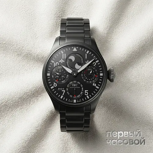 Big Pilots Watch Perpetual Calendar Top Gun Ceratanium