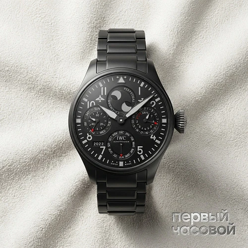 Big Pilots Watch Perpetual Calendar Top Gun Ceratanium