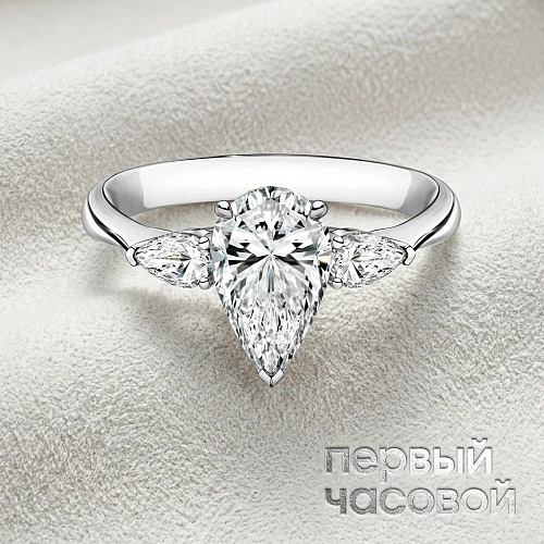 Кольцо с бриллиантом 3,02 ct. L/Si1