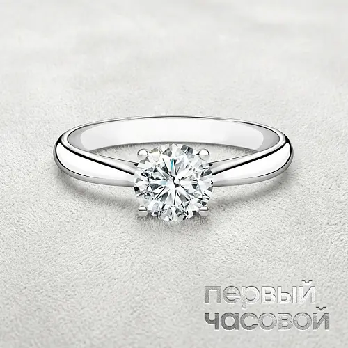 Кольцо с бриллиантом 1,03 ct. G/Si1 (3 Excellent)