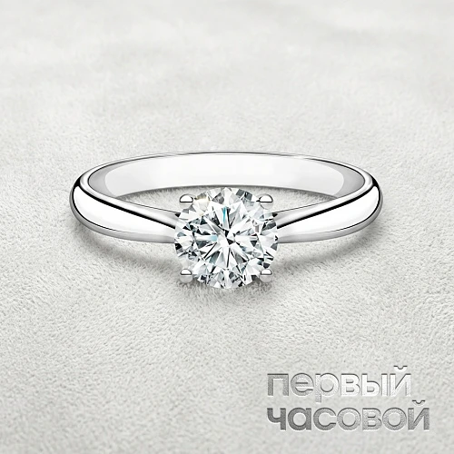 Кольцо с бриллиантом 1,03 ct. G/Si1 (3 Excellent)