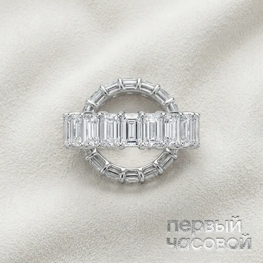 Eternity Ring Emerald Cut 15,07 ct. G-H/VS