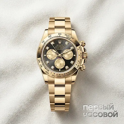 Cosmograph Daytona Yellow Gold Black Dial With Diamonds