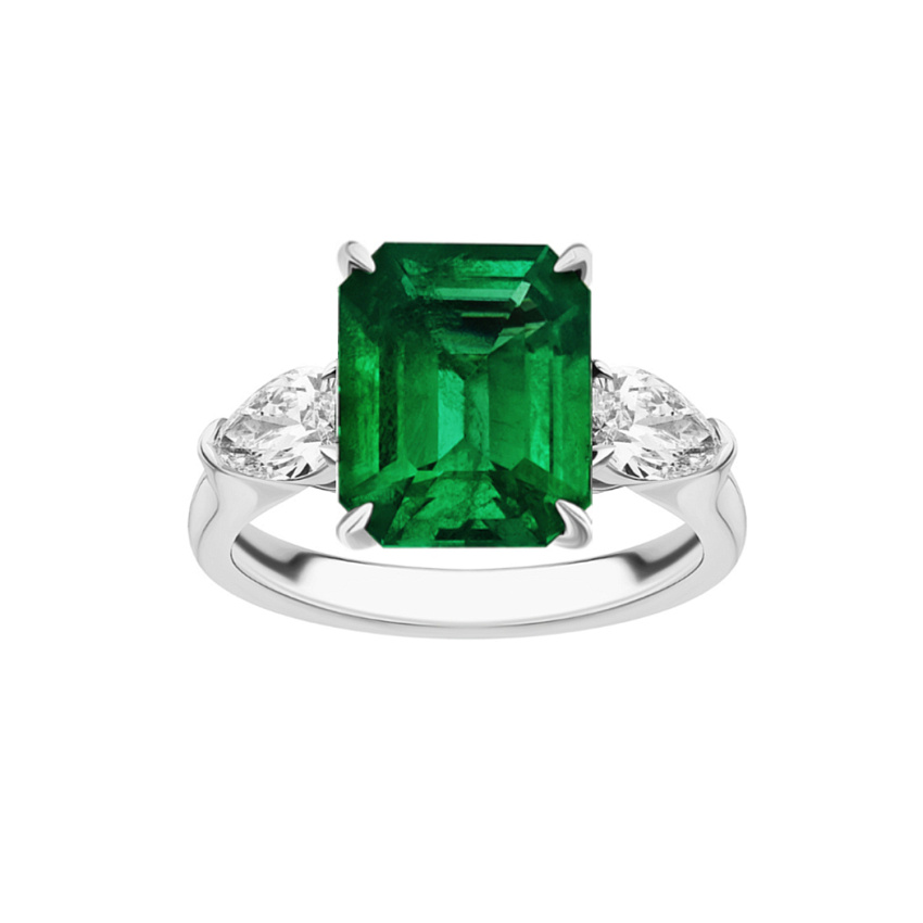 Кольцо с изумрудом 3,90 ct.