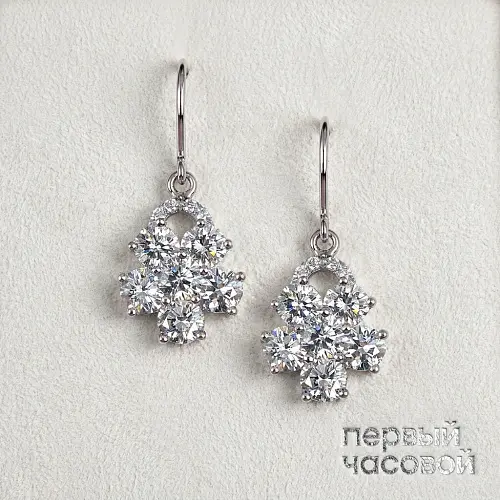 Серьги с бриллиантами 2,40 ct.