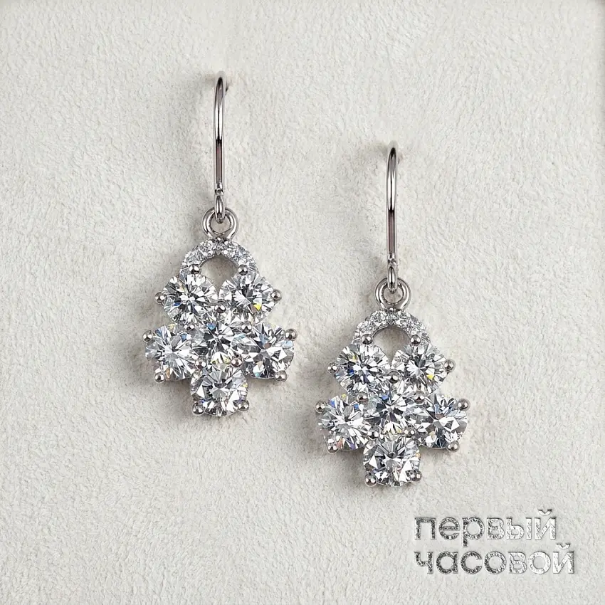 Серьги с бриллиантами 2,40 ct.