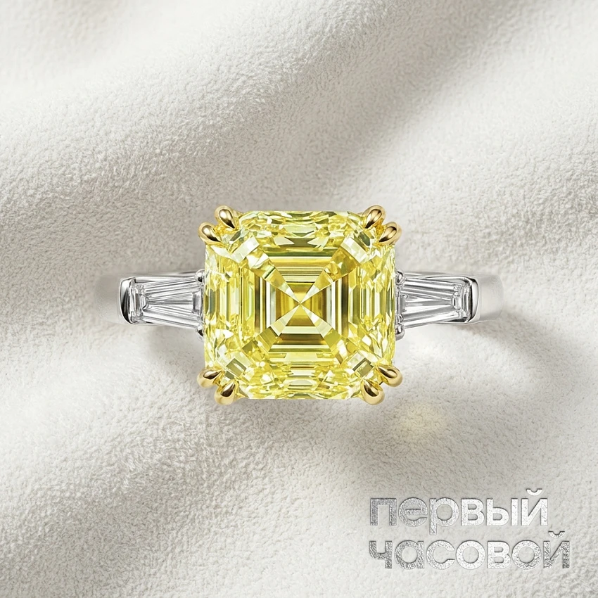 Кольцо с бриллиантом 5,03 ct. U to V/VS2