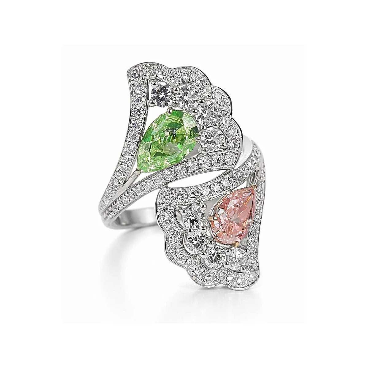Studio jewelry Кольцо с бриллиантами 1,01/0,70 ct.