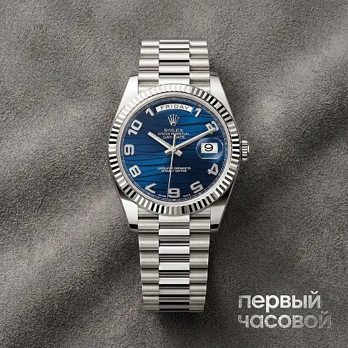 Day-Date 41Mm Blue Waves Dial