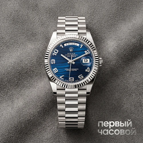 Day-Date 41Mm Blue Waves Dial