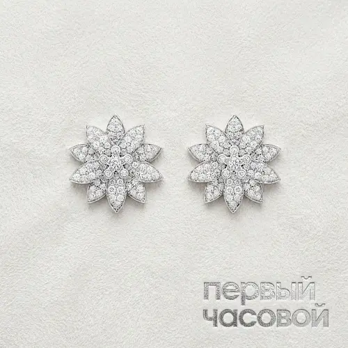 Lotus Earrings, Medium Model