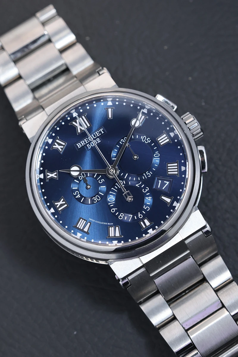 Купить элитные часы Breguet Marine Chronograph 42.3Mm 5527ti/y1/tw0: в наличии в Москве!