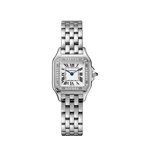 Panthere Small Steel And Diamonds