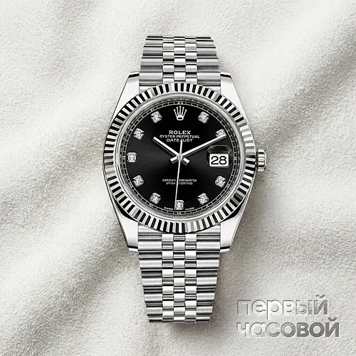 Datejust 41mm Black Dial Diamonds 2022