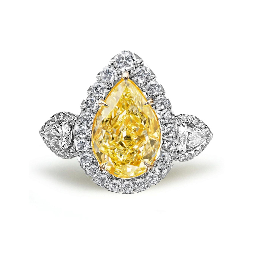Кольцо с бриллиантом 5,63 ct. F.L.Y/VS1