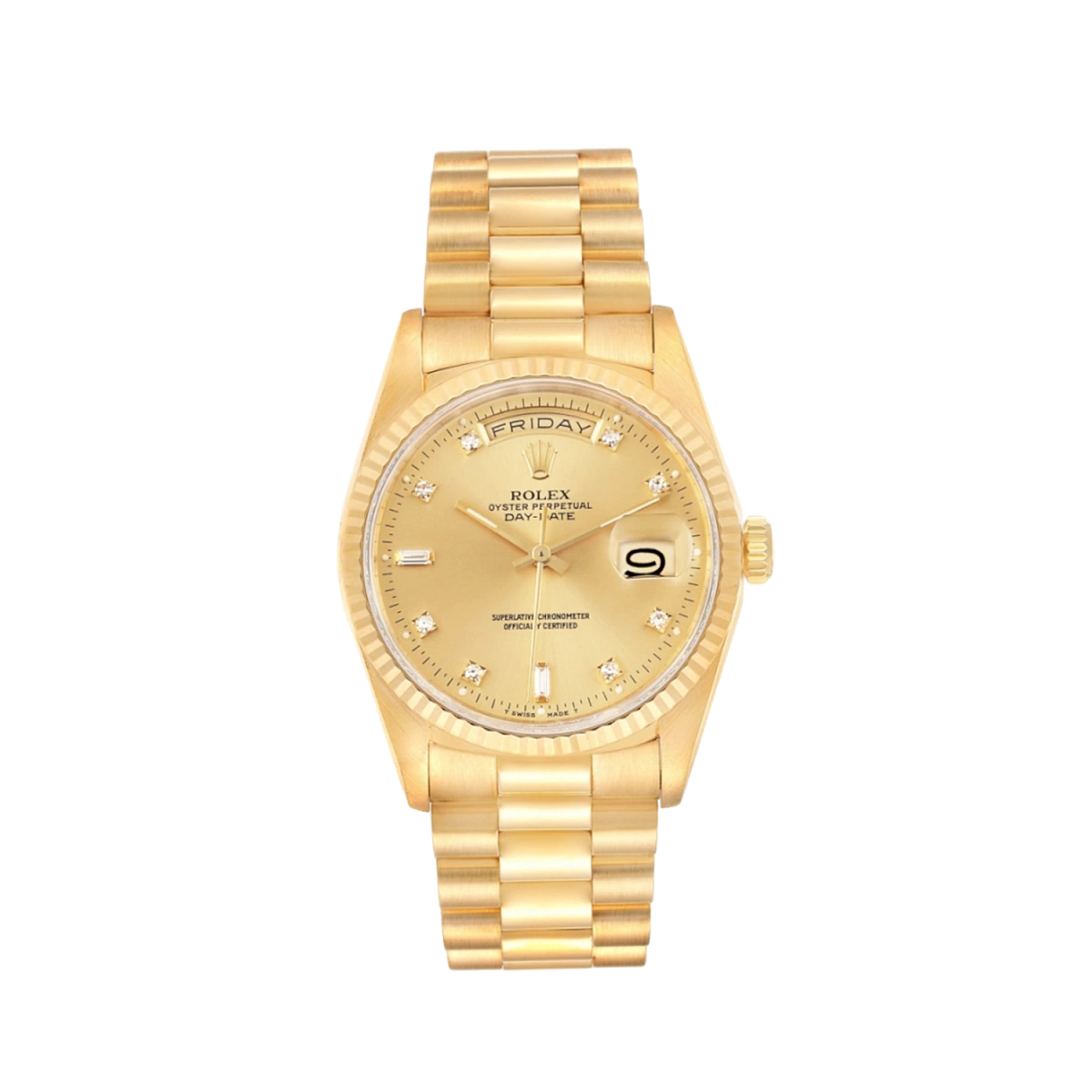 Купить элитные часы Rolex Rolex "Oyster Perpetual Day-Date" Diamonds Dial 18238: в наличии в Москве!