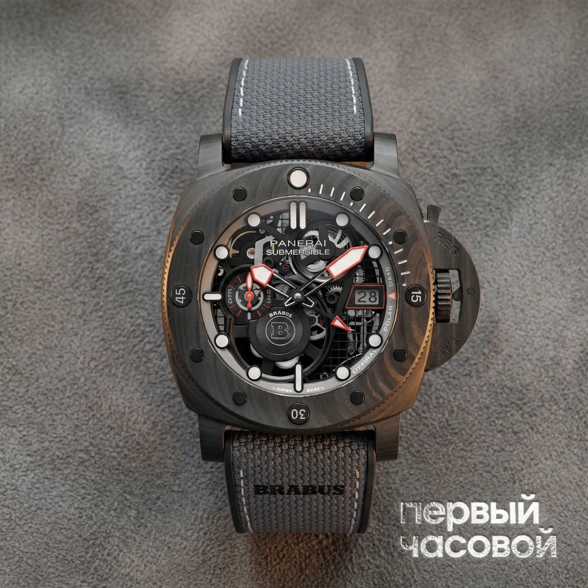 Купить элитные часы Panerai Officine Submersible S Brabus Black Ops Edition PAM01240: в наличии в Москве!