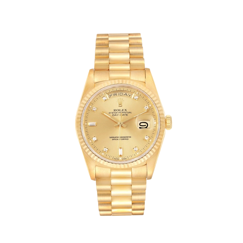 Rolex "Oyster Perpetual Day-Date" Diamonds Dial