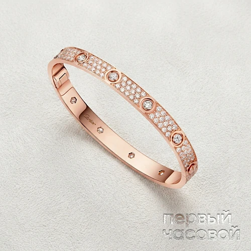 Love Bracelet, Classic Model, Paved, 10 Diamonds