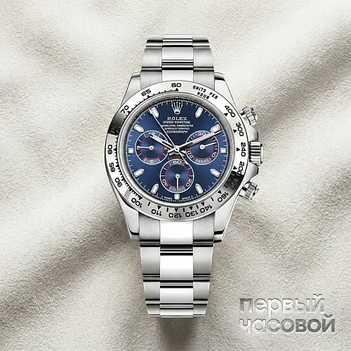 Cosmograph Daytona White Gold Blue Dial