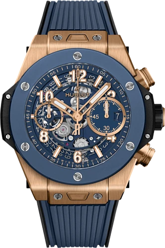 Big Bang Unico King Gold Blue Ceramic