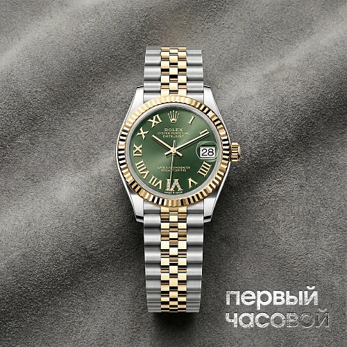 Steel And Yellow Gold Olive Green Dial