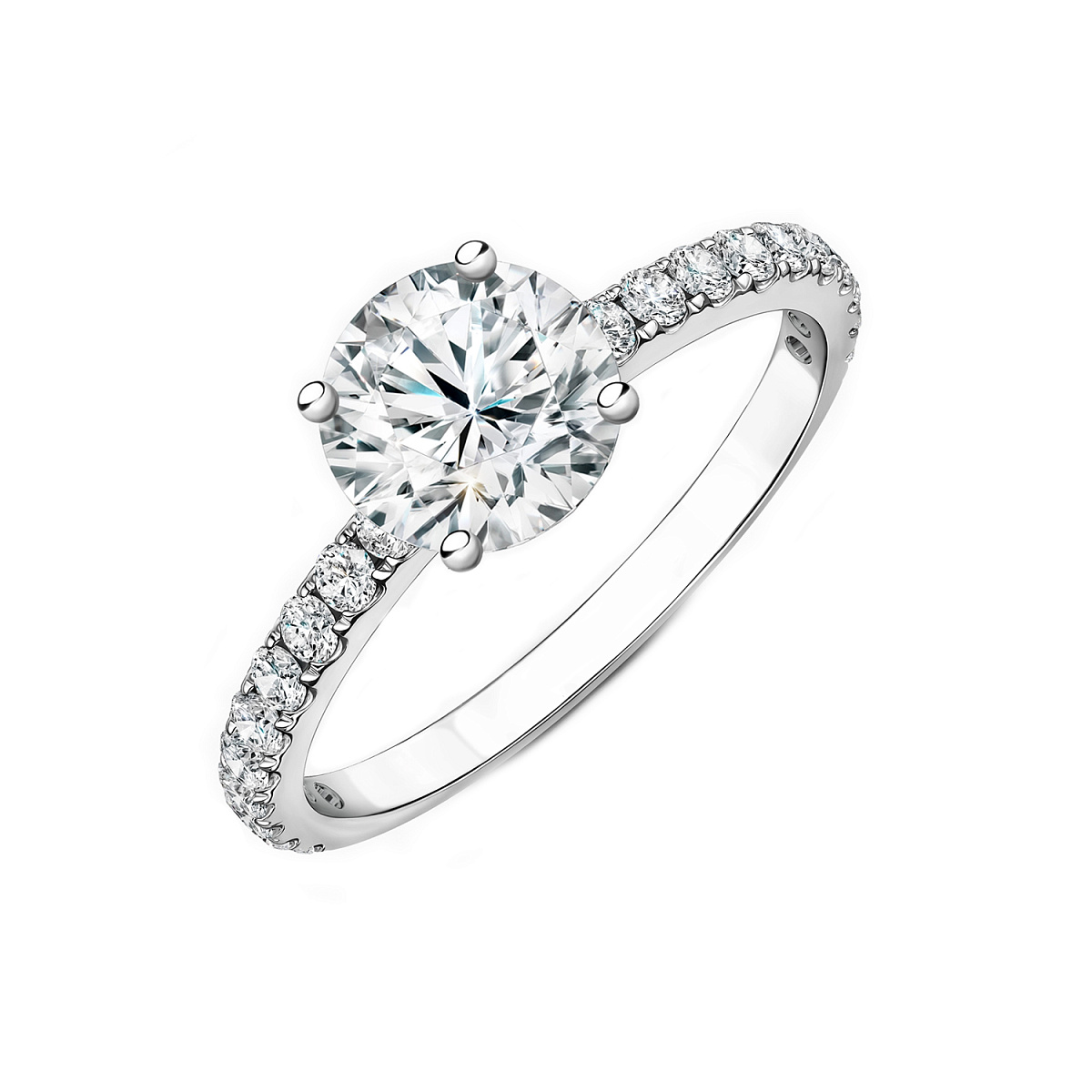 Studio jewelry Кольцо с бриллиантом 2,11 ct. J/Si1 (3 Excellent)