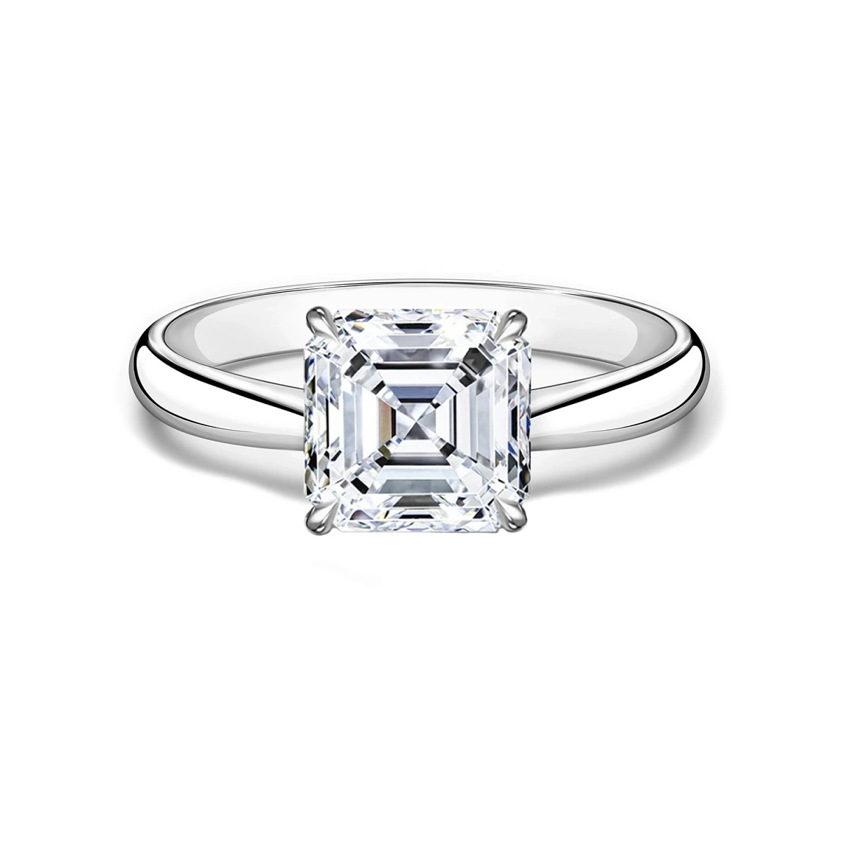 Studio jewelry Кольцо с бриллиантом 2,01 ct. L/VS2 (Asscher)