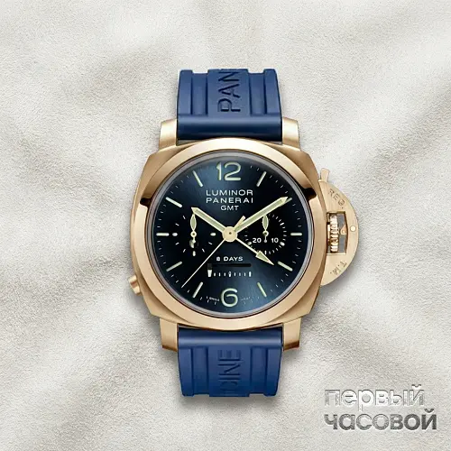 Luminor 1950 8 Days Chrono Monopulsante Gmt Pink Gold - 44 Мм Limited Edition